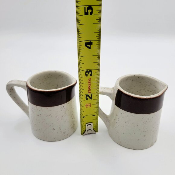 Duraline Super Vitrified Small Creamers Hotelware England Brown Cream Jug Syrup - Picture 10 of 11